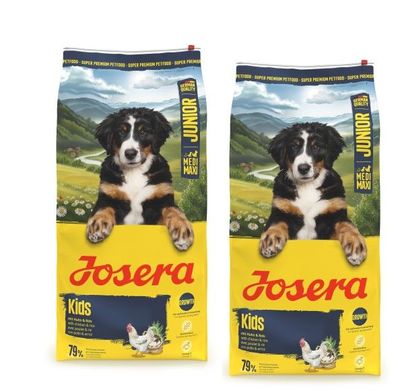2 * 12,5 kg Josera Medi / Maxi Junior Kids Hundefutter