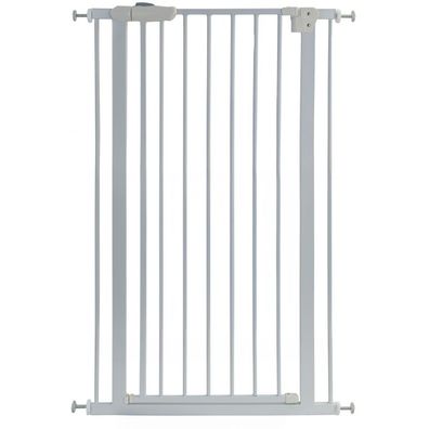 Absperrgitter Treppenschutzgitter Metall weiß verstellbar 72 -86cm 120cm hoch