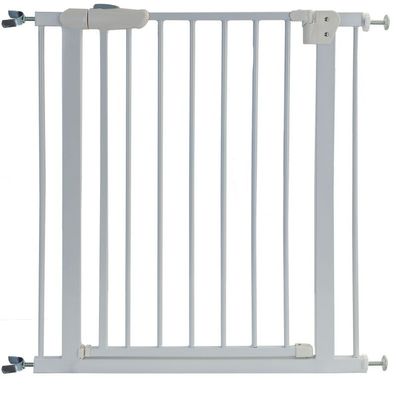 Treppenschutzgitter Absperrgitter weiß ohne Bohren für Sprossen 74-85cm