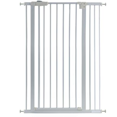 Absperrgitter Treppenschutzgitter Metall weiß verstellbar 83 -96cm 120cm hoch