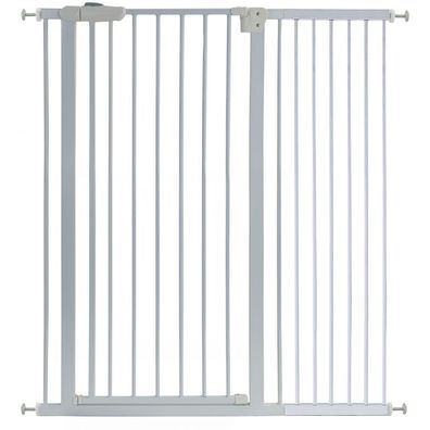 Absperrgitter Treppenschutzgitter Metall weiß 102 -115cm 120cm hoch