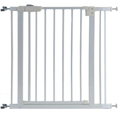 Treppenschutzgitter Absperrgitter weiß ohne Bohren für Sprossen 81-92cm