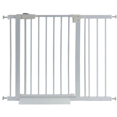 Treppenschutzgitter Absperrgitter weiß ohne Bohren Auto-Close + Rampe 95-106cm