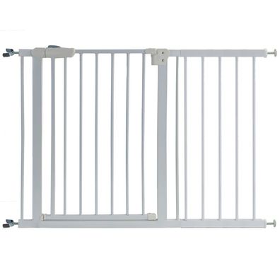 Treppenschutzgitter Absperrgitter weiß ohne Bohren für Sprossen 116-127cm