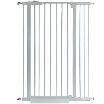 Absperrgitter Treppenschutzgitter Metall + Rampe + Y Halter 83 -96cm 120cm hoch