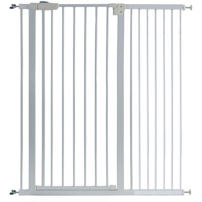 Absperrgitter Treppenschutzgitter Metall weiß + Y-Profil 102 -115cm 120cm hoch