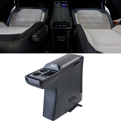 Luxus Mittel Konsole mit Kühlschrank Schwarz Glanz passt für VW T6 T6.1