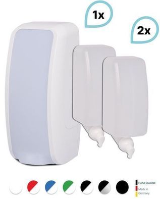 SET: Schaumseifenspender manuell, 2x 1-Liter Schaumseife antibakteriell
