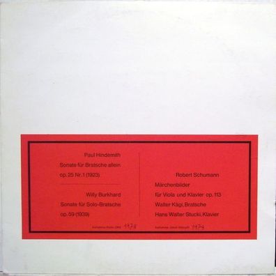 Not On Label WK-2-JS - Paul Hindemith, Willy Burkhard, Robert Schumann, Walter K