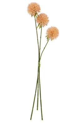 Blume Allium 3 Stück Plastik Pfirsichrosa Large