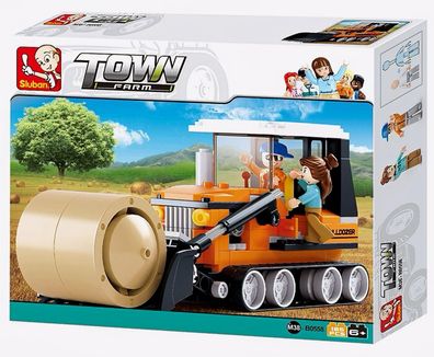 Sluban Bulldozer Bausteine Klembausteine Town Farm B0558 - 165 Teile
