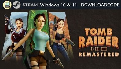 NEU Computer Spiel Tomb Raider I-III 1-3 Remastered Lara Croft für Windows STEAM