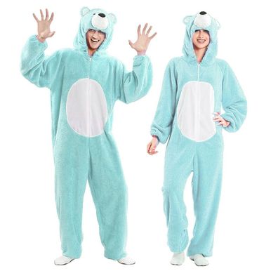 Kostüm Bär Overall türkis