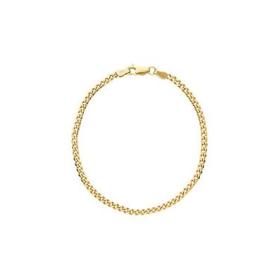 Armkette 16cm - Silber 18K vergoldet - Panzerkette