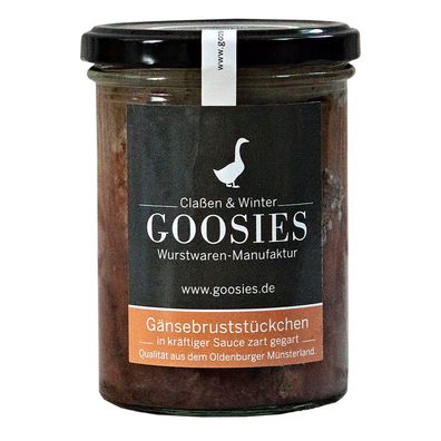 Goosies Gänsebruststückchen in kräftiger Sauce