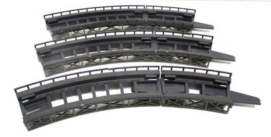 Spur N Faller 3x Gebogene Auffahrt 45 Grad R1 (Z138-12)