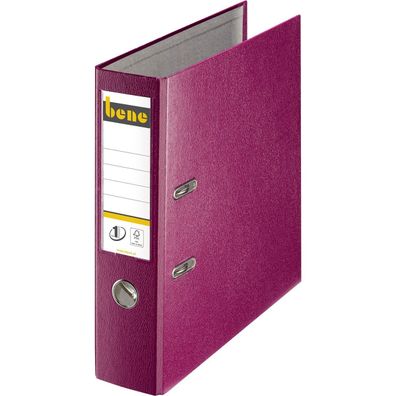 20x bene 291400BRO No.1 Power Ordner brombeer Kunststoff 8,0 cm DIN A4