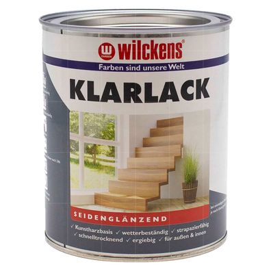 Wilckens Klarlack Seidenglänzend 0.75 LTR Holzlack Decklack Holzpflege