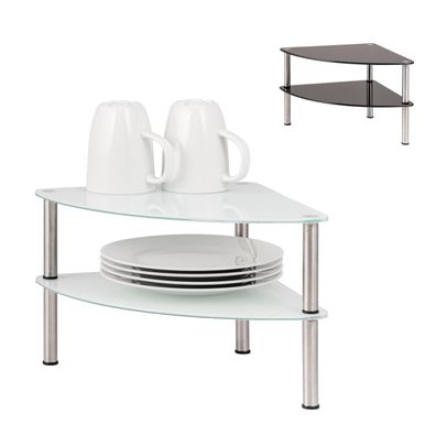 bremermann Eckregal, Tellerregal, Eck-Schrankeinsatz ca. 28 x 21 x 28 cm