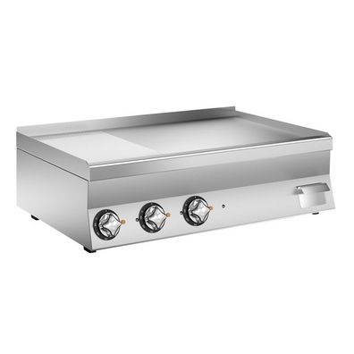 Mareno M1-600 Elektrische Grillplatte mit 2/3 glatter/1/3 geriffelter Edelstahlpla