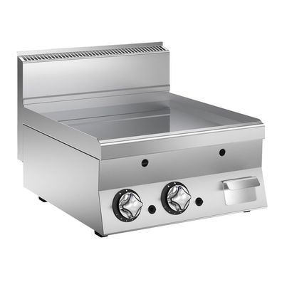Mareno M1-600 Gas-Grillplatte mit glatter verchromter Platte, 60cm