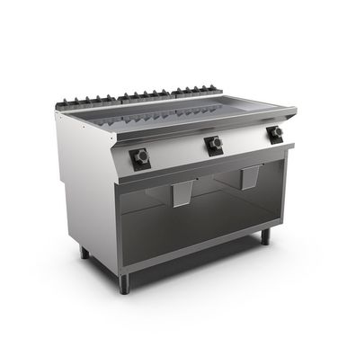 Mareno M1-900 elektrische Griddleplatte mit glatter Chromplatte, 120cm