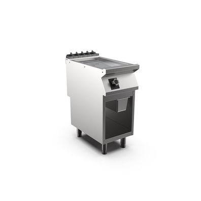 Mareno M1-700 elektrische Grillplatte mit gerippter Chromplatte, 40cm