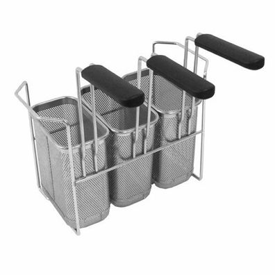 Mareno M1 Serie Edelstahl Nudelkörbe GN1/9 3er Set, M1-700/900