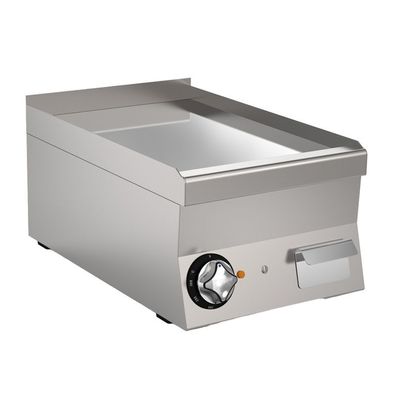 Mareno M1-600 Elektrische Grillplatte mit glatter verchromter Platte, 40cm