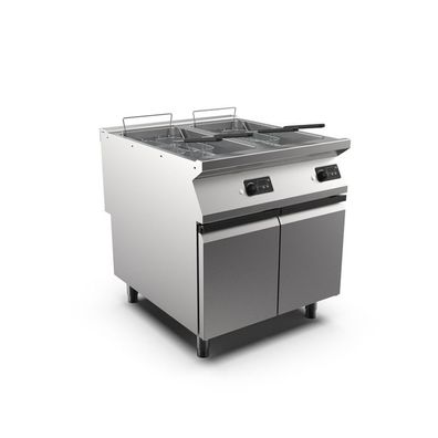 Mareno M1-900 elektrische Fritteuse 2x 22 Liter, mit Türen, digital einstellbar, 80cm