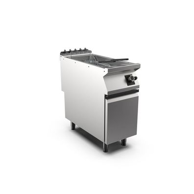 Mareno M1-900 Gasfritteuse 10 + 10 Liter, mit Tür, 60cm