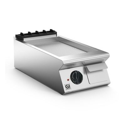 Gastro-Inox 700 HP gerippte elektrische Grillplatte, 40cm