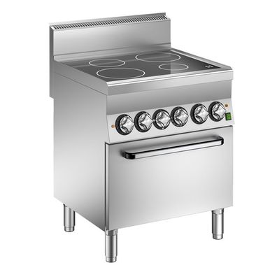 Mareno M1-600 Glaskeramikkochfeld mit 4 Kochzonen und Umluftofen, 70cm