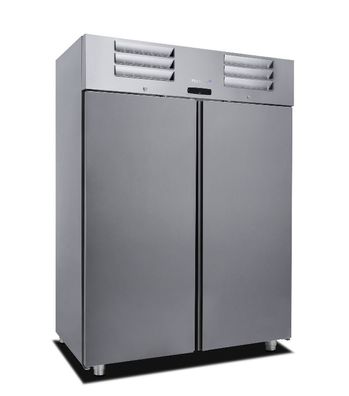 Gastronomie Gastro-Inox Kühlschrank Excel line mit 2 Türen 6 Roste und 1400 Liter