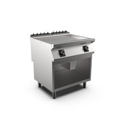 Mareno M1-700 elektrische Grillplatte mit glatter, MattChromplatte, 80cm