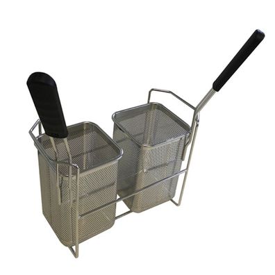 Mareno M1 Serie Edelstahl Nudelkorbe GN 1/6 2er Set, 1 kleiner Griff pro Korb,