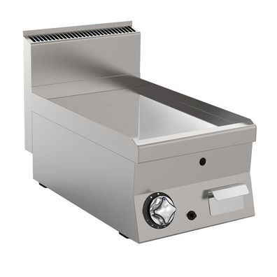 Mareno M1-600 Gas-Grillplatte mit glatt geschliffener Edelstahlplatte, 40cm