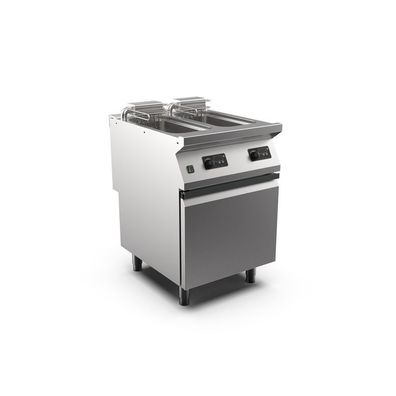 Mareno M1-700 elektrische Fritteuse, 2x 10 Liter digital regelbar, mit Tür, 60cm