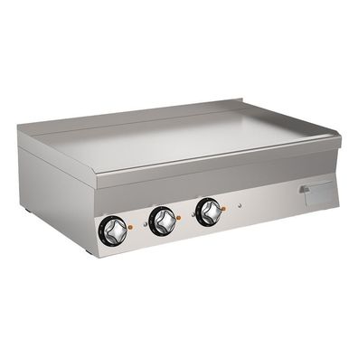 Mareno M1-600 Elektrische Grillplatte mit glatter verchromter Platte, 100cm