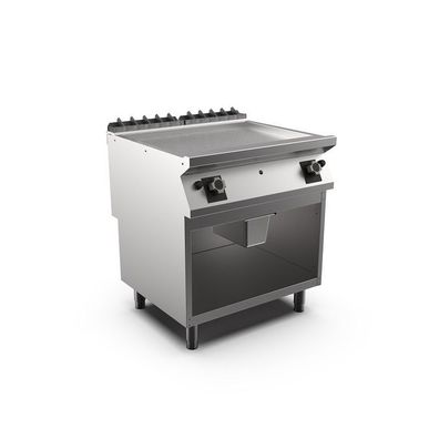 Mareno M1-900 Gasgrillplatte mit glatter, mattverchromter Platte, 80 cm