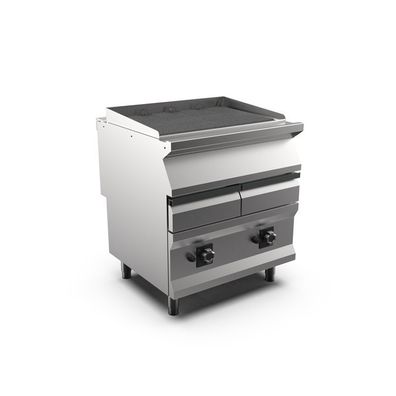 Mareno M1-900 Wasserbad-Gasgrill mit 4 gusseisernen Grillrosten, 80cm