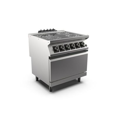 Mareno M1-900 Keramik-Kochplatte mit 4 Kochstellen und Elektrobackofen, 80cm