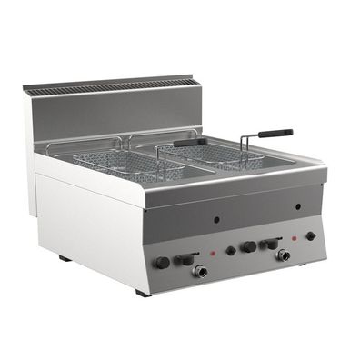 Mareno M1-600 Gas-Fritteuse 8 + 8 Liter, 70cm