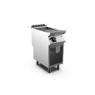 Mareno M1-700 Gas-Grillplatte mit glatter, matter Chromplatte, 40cm