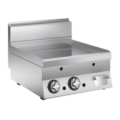Mareno M1-600 Gas-Grillplatte mit glatt geschliffener Edelstahlplatte, 60cm