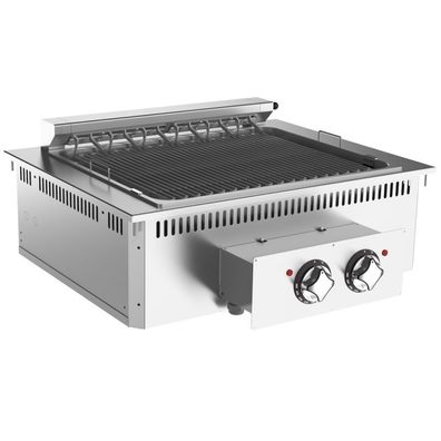 Mareno Einbau-Vapeur-Grill mit 400V aus Edelstahl 800x625x250mm