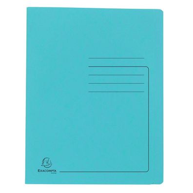 Exacompta 39986E Schnellhefter - A4, 350 Blatt, Colorspan-Karton, 355 g/qm, türkis