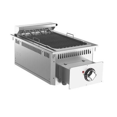 Mareno Einbau-Vapeur-Grill mit 400V aus Edelstahl 400x625x250mm