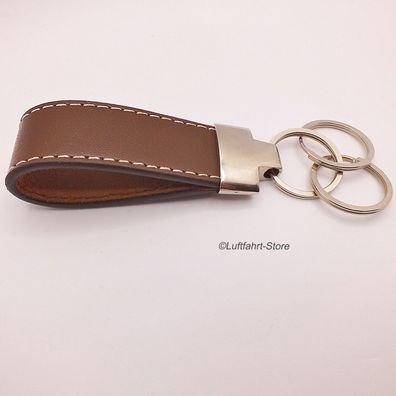 Schlüsselanhänger Echtleder & Metall, 95 × 35 mm, in Geschenkbox Art.-Nr. 50064