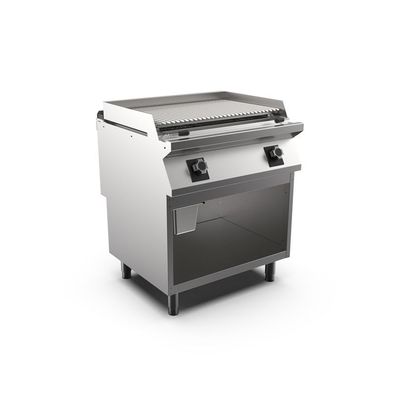 Mareno M1-900 Lavasteingrill mit verstellbarem Grillrost aus Edelstahl, 80cm